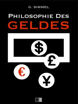 cover image of Philosophie des Geldes